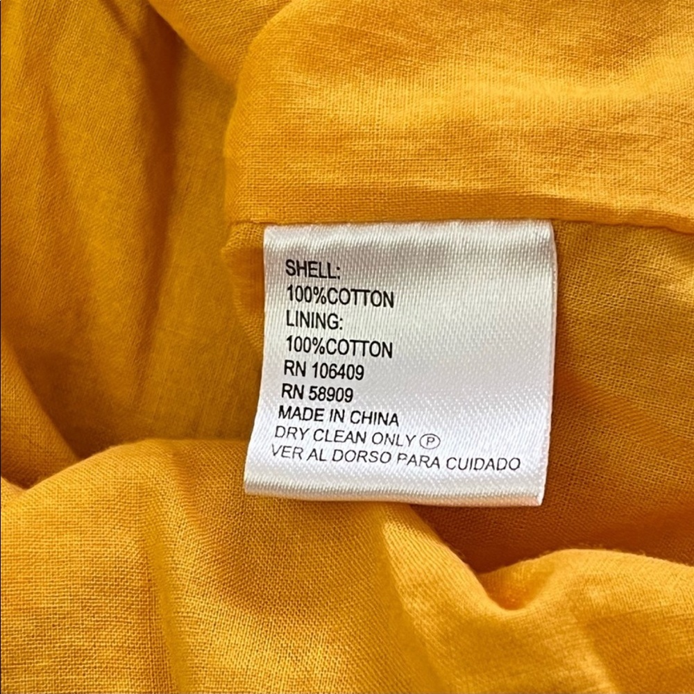 Daniel Cremieux Luna Marigold Self Belt Front Tie Bow Sundress Dress - Picture 6 of 7